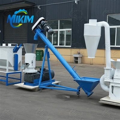 Puidugraanulite seadme rida